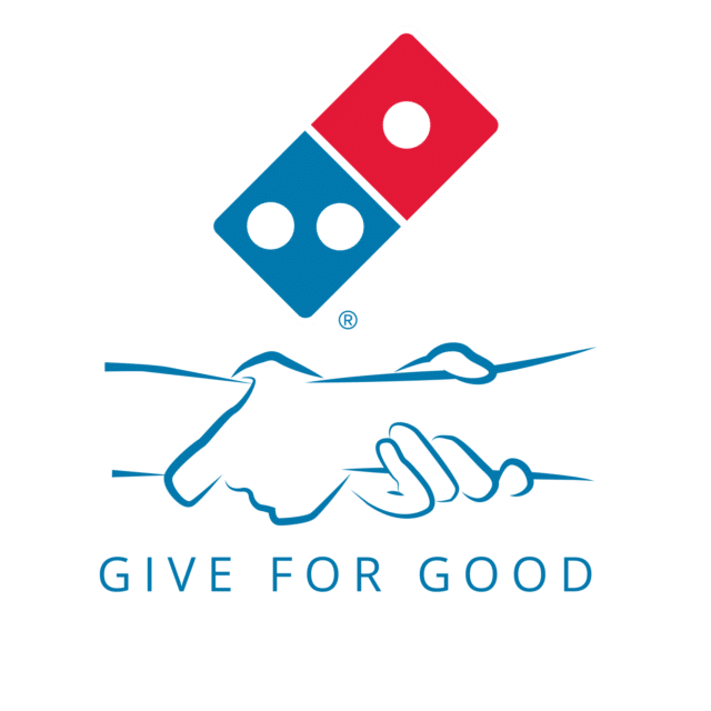 DOMINOS GIVE FOR GOOD NO TAGLINE BLUE